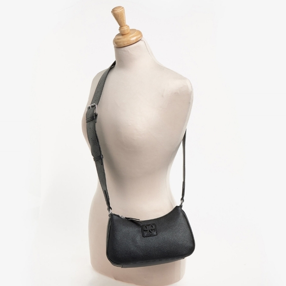 Nine West Black Cindi Top Zip Crossbody Bag - Picture 10 of 11